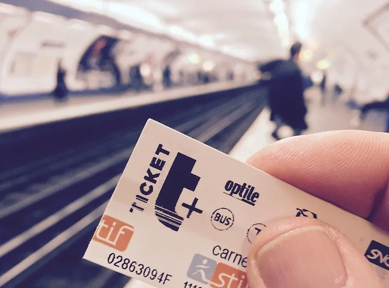 Ticket transport parisien