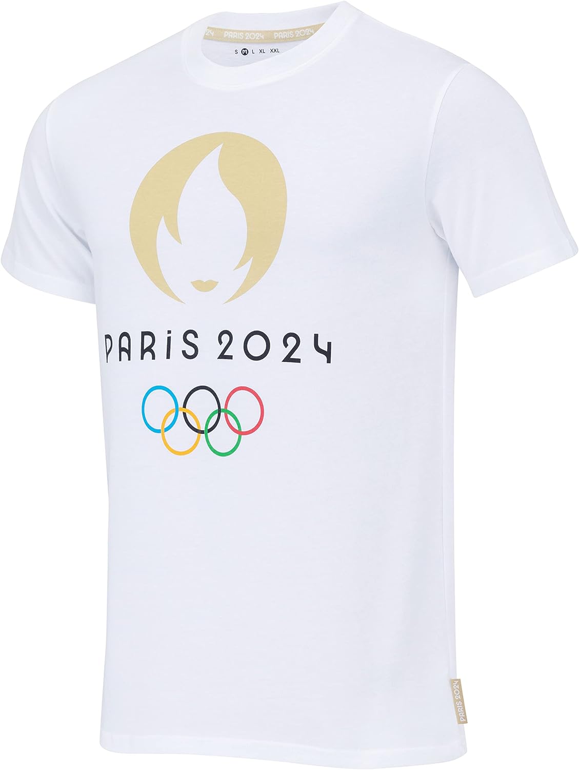 T-shirt fille blanc taille 4/5A Jeux Olympiques PARIS 2024 à Prix