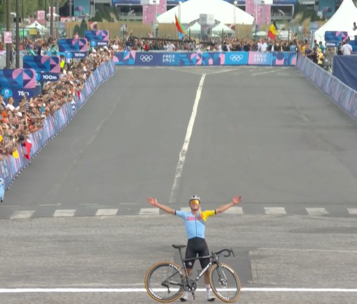 Remco Evenepoel vainqueur au J.O